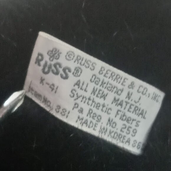 Russ Berrie Fairbanks Plush Penguin Stuffed Animal 7" Tall Heart Bow Tie Plush - Picture 9 of 11